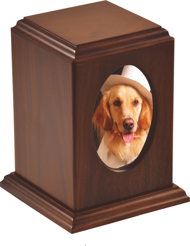 Tribute Walnut Wood Pet Urn
