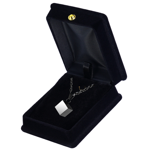 [419 CBB] Cube Black Pendant